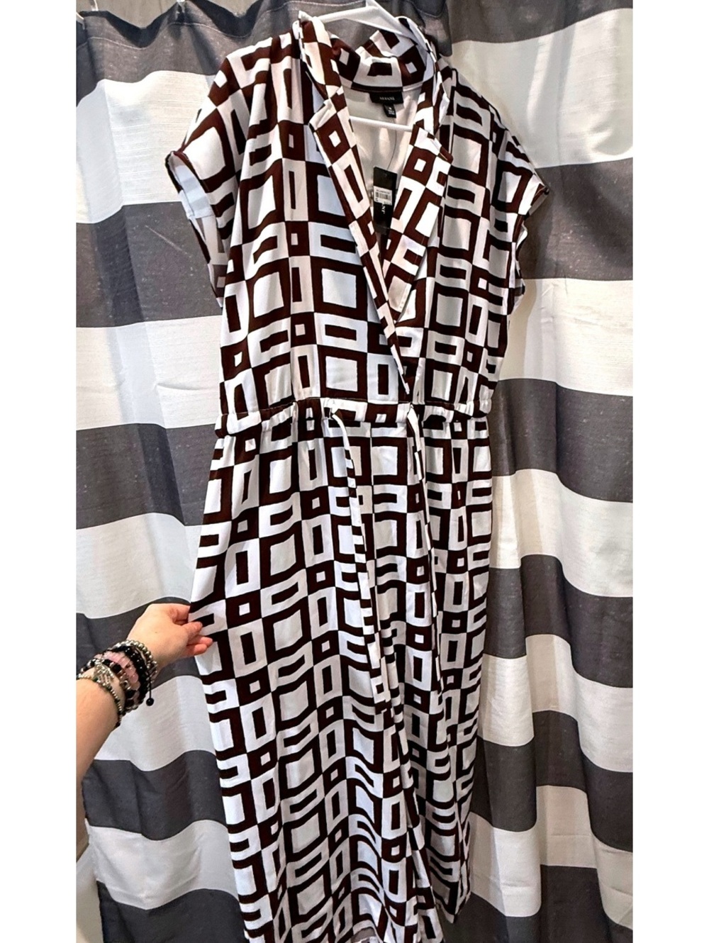Alfani Geometric Print Wide-Leg Jumpsuit size 10 women’s